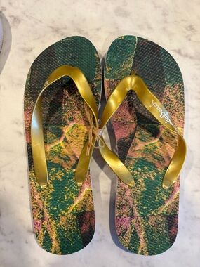 Ritz Carlton Dorado Beach Puerto Rico Flip Flops Sandals - Women 8 - NWT